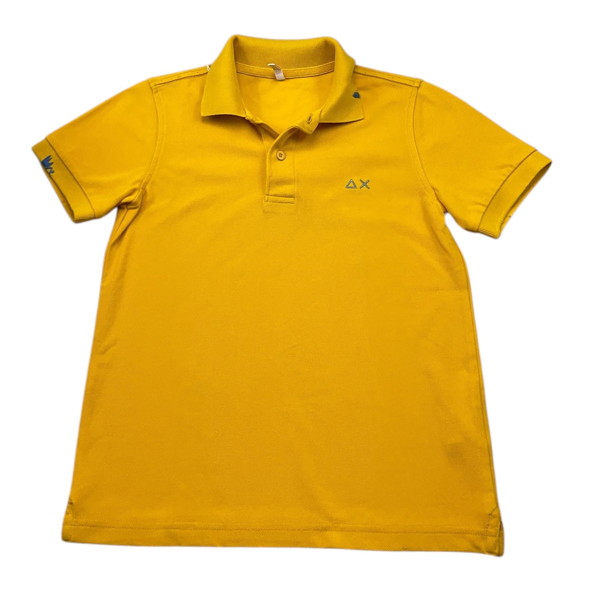 Sun68 Polo Mezza Manica Tinta Unita con Logo per Bambino CPA35301 GIALLO SUN68 