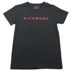 JOHN RICHMOND t-shirt girocollo tinta unita cn stampa in contrasto Nero per Bambina RGA25200TS NERO JOHN RICHMOND 