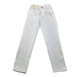 Nupkeet Pantalone Tinta Unita Con Girovita Regolabile Bianco Per Bambino
