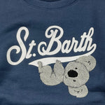 SAINT BARTH felpa girocollo tinta unita con stampa Blu per Bambino KOALA BLU SAINT BARTH 