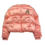 MOSCHINO giubbino tinta unita con zip e cappuccio Rosa per Bambina HDS053 ROSA MOSCHINO 