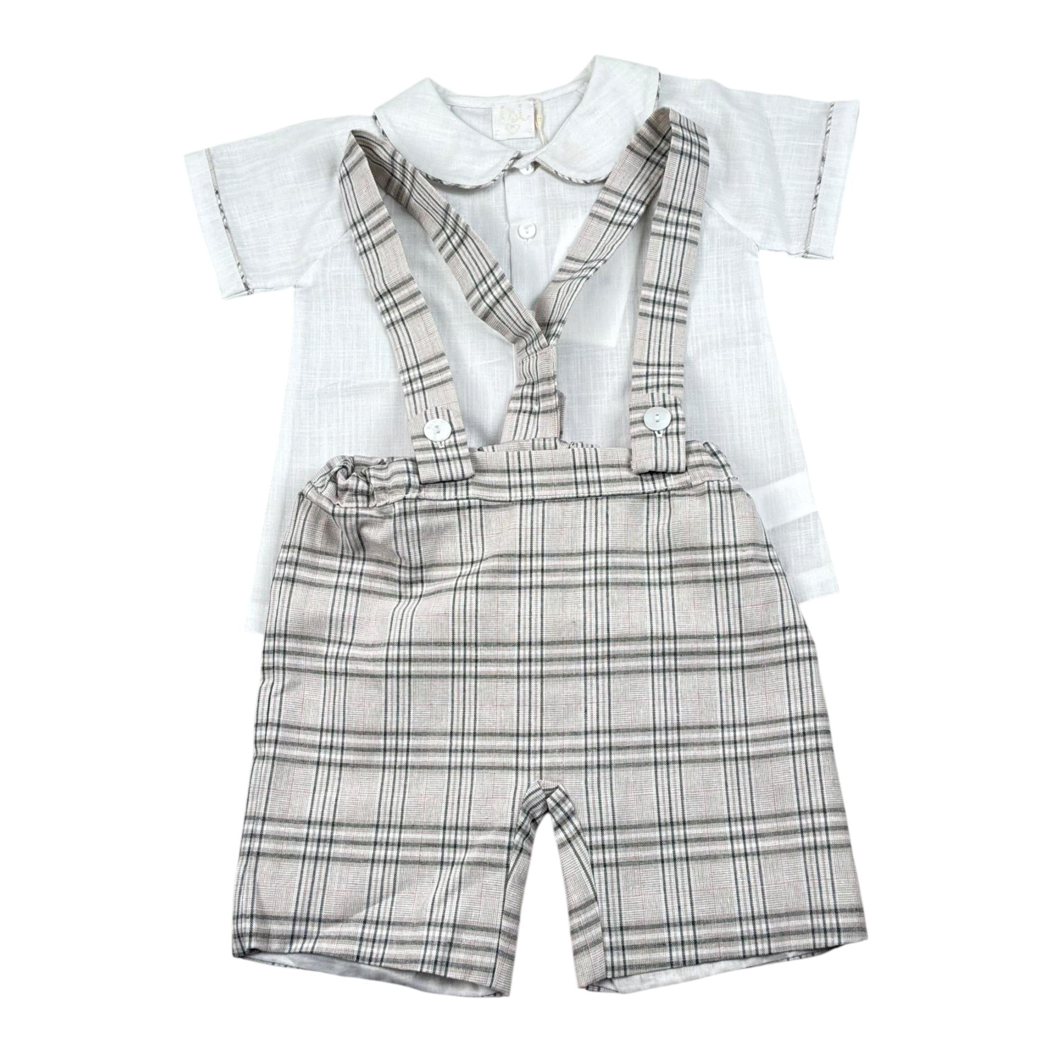 Malvi & Co Completo 2 Pezzi Camicia-Salpette per Neonato S24I130STLQ BIANCO MALVI & CO 