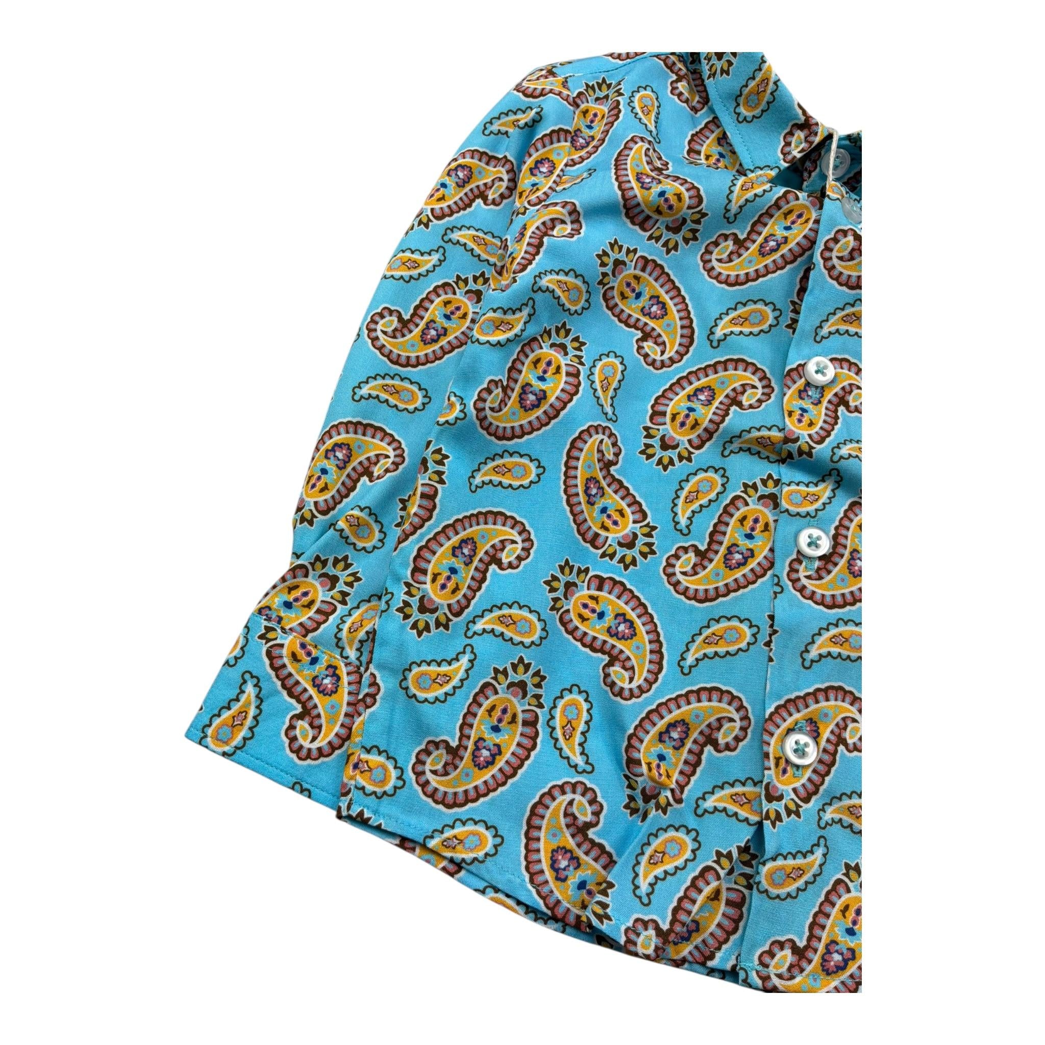 Manuel Ritz Camicia Manica Lunga Tinta Unita con Stampe per Neonato MR3099 AZZURRO MANUEL RITZ 