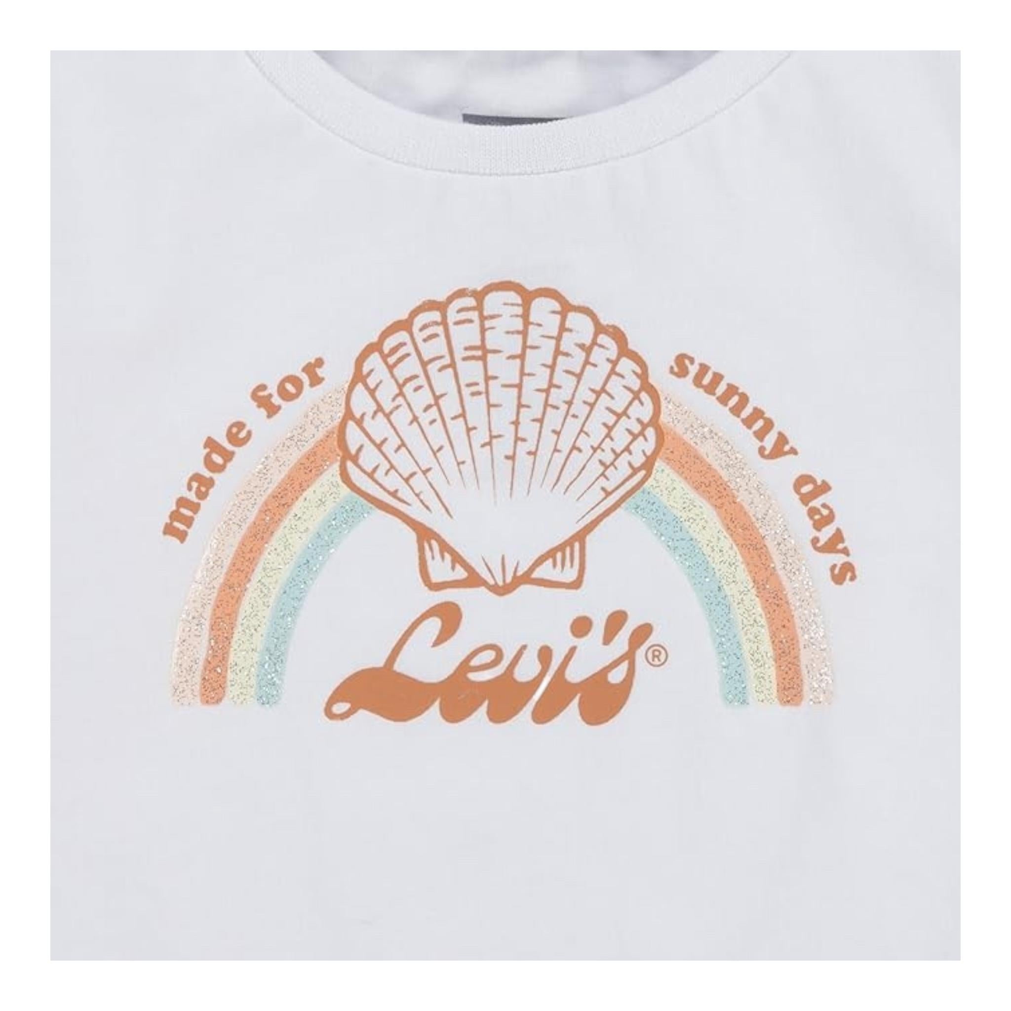 Levi'S Completo 2 Pezzi T-Shirt-Pantalone Bicolore per Neonata 1EK066 BIANCO LEVI'S 