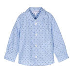 EMPORIO ARMANI camicia manica lunga tinta unita con stampe loghi Azzurro per Bambino 3D4C09 AZZURRO EMPORIO ARMANI 