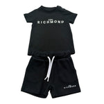 John Richmond Completo 2 Pezzi Canotta-Bermuda Tinta Unita per Neonato RIP26006CJ NERO JOHN RICHMOND 