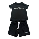 John Richmond Completo 2 Pezzi Canotta-Bermuda Tinta Unita per Neonato RIP26006CJ NERO JOHN RICHMOND 