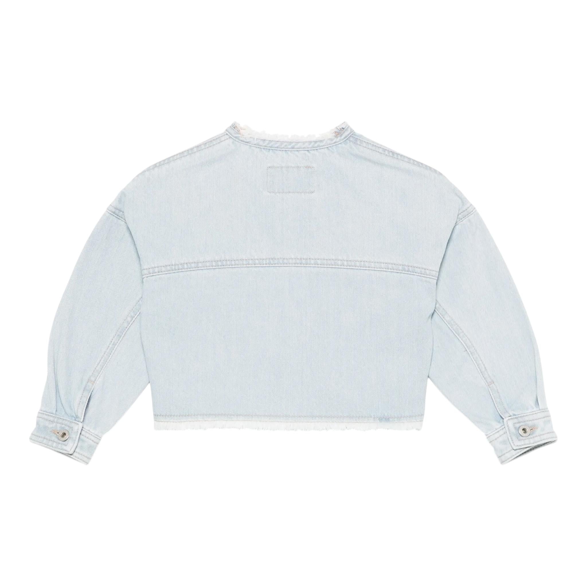 Il Gufo Giubbino In Denim Tinta Unita per Bambina P25GR232J0052 AZZURRO IL GUFO 