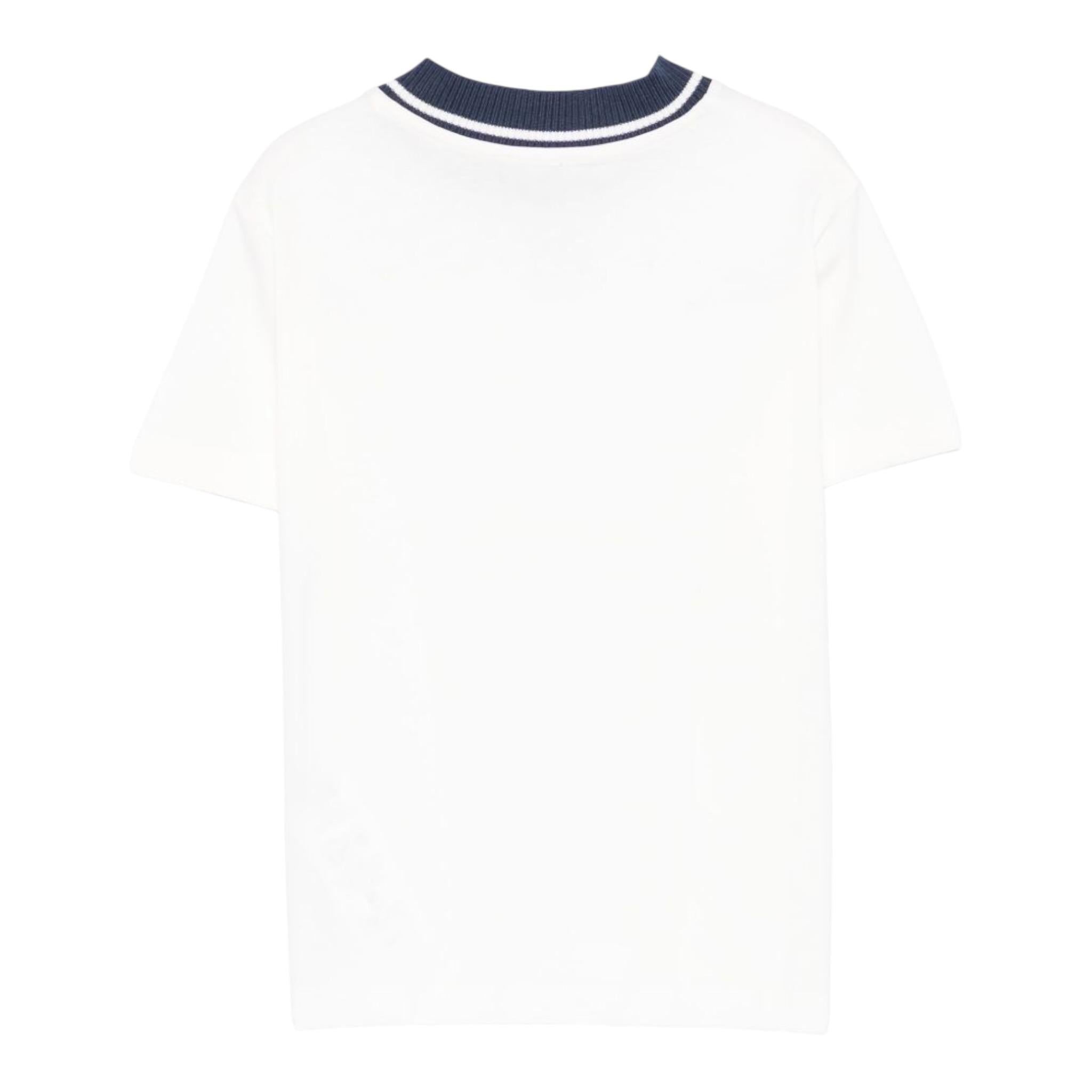 Fay T-Shirt Girocollo con Stampa Tinta Unita per Bambino FW8P91XX BIANCO FAY 