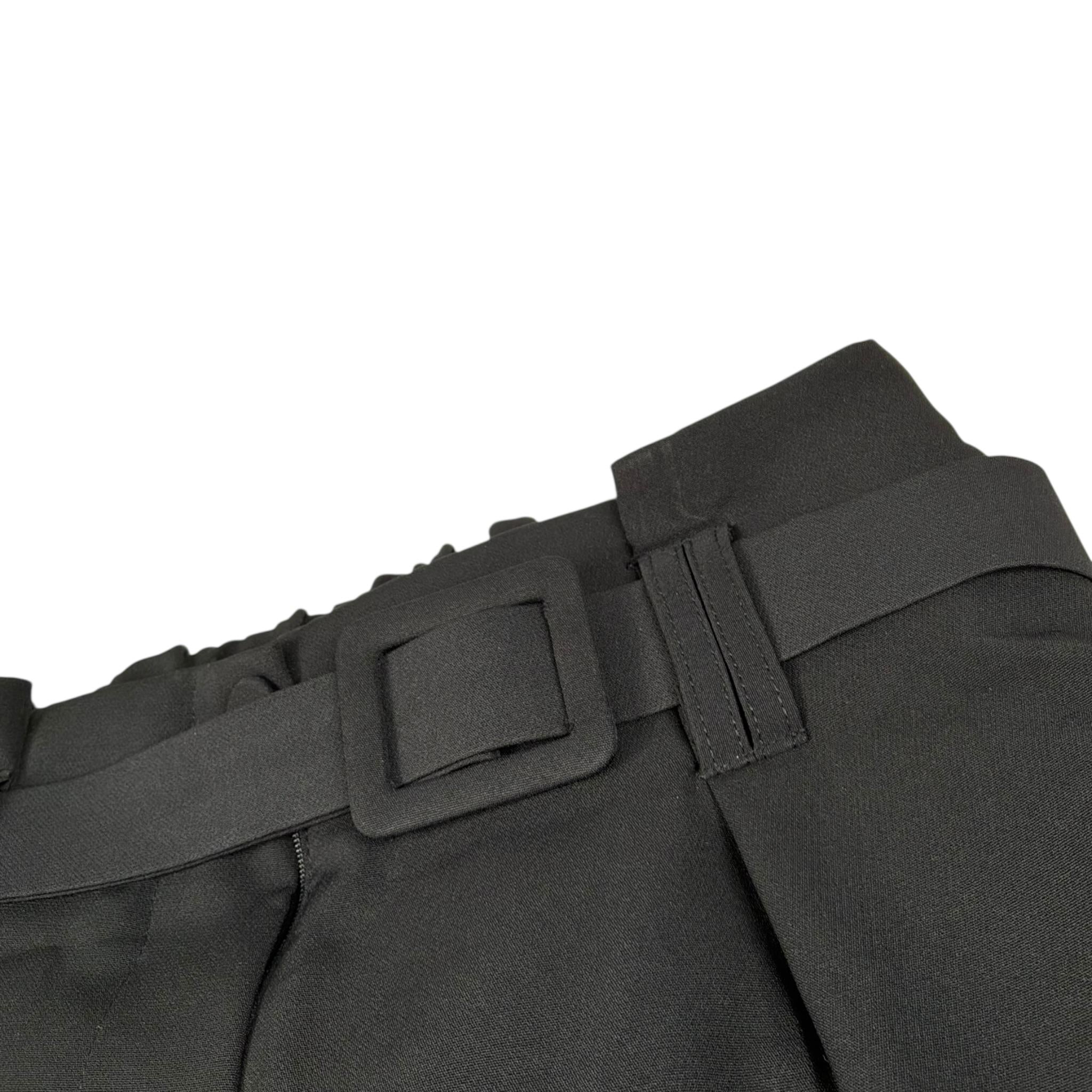 Lu Lu By Miss Grant Pantalone Tinta Unita Modello A Palazzo per Bambina LL3519 NERO LU LU BY MISS GRANT 