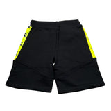 Diadora Bermuda Felpa tinta unita con Stampa Nero per Bambino 0352 NERO DIADORA 