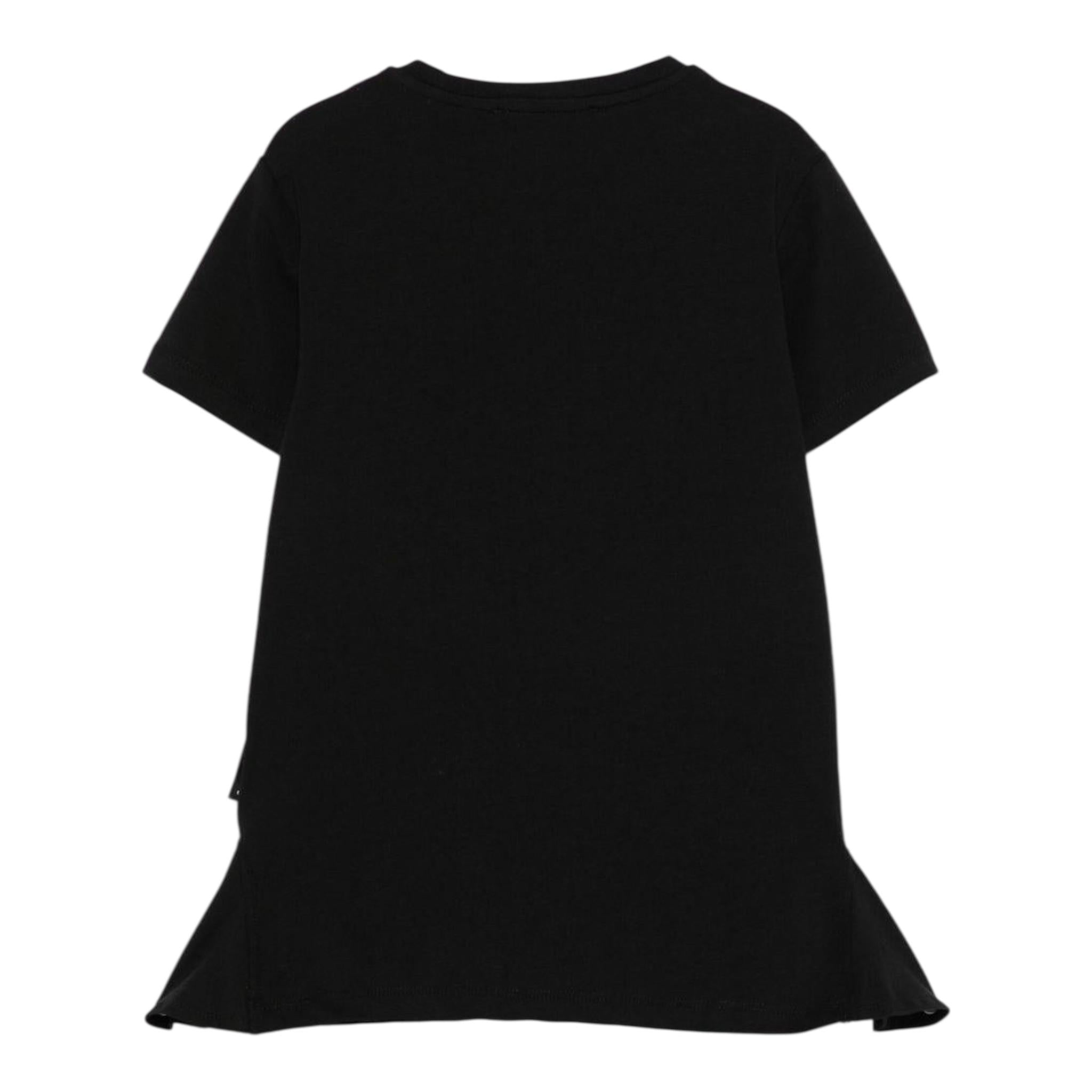 John Richmond T-Shirt Girocollo Tinta Unita con Stampa per Bambina RGP25139TS NERO JOHN RICHMOND 