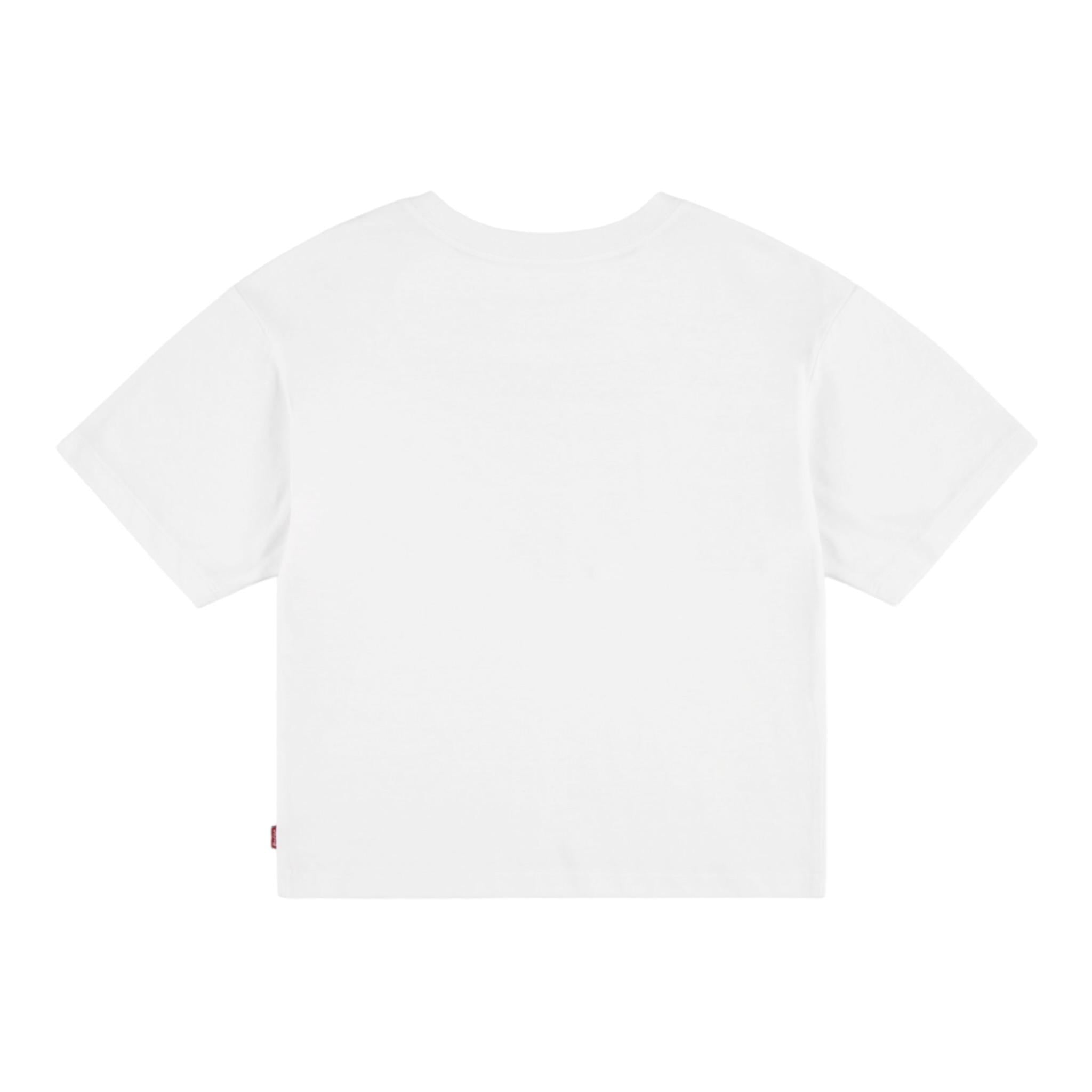 Levi'S T-Shirt Girocollo Tinta Unita con Logo per Bambina 3E0220 BIANCO LEVI'S 