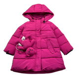 I DO giubbino tinta unita con cappuccio Fuxia per Neonata 4A647 FUXIA I DO 