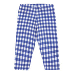 Monnalisa Leggins Fantasia Quadretti per Neonata 319407 BIANCO/BLU MONNALISA 