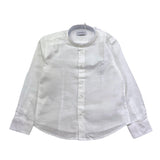 Bikkembergs Camicia Tinta Unita con Colletto Coreano per Bambino BK2215 BIANCO BiKKEMBERGS 