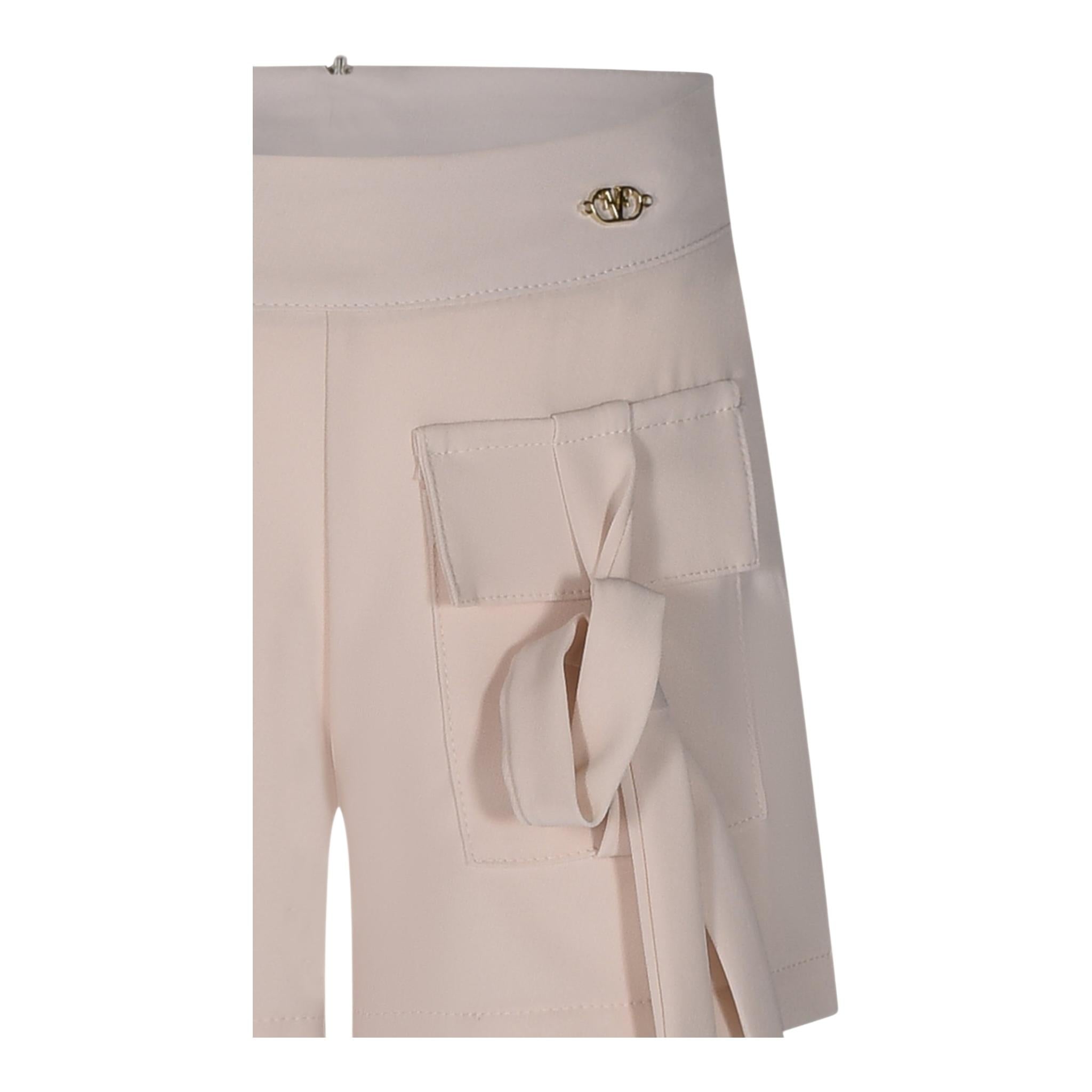 Fun & Fun Short Tinta Unita con Logo per Bambina FBSO01337 BEIGE FUN & FUN 