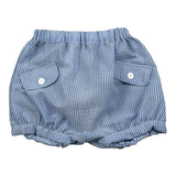 Malvi & Co Culotte Tinta Unita con Fantasia A Righe per Neonato S25N155CUEG AZZURRO MALVI & CO 