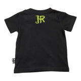 John Richmond T-Shirt Girocollo Tinta Unita Con Stampa Nero Per Neonato