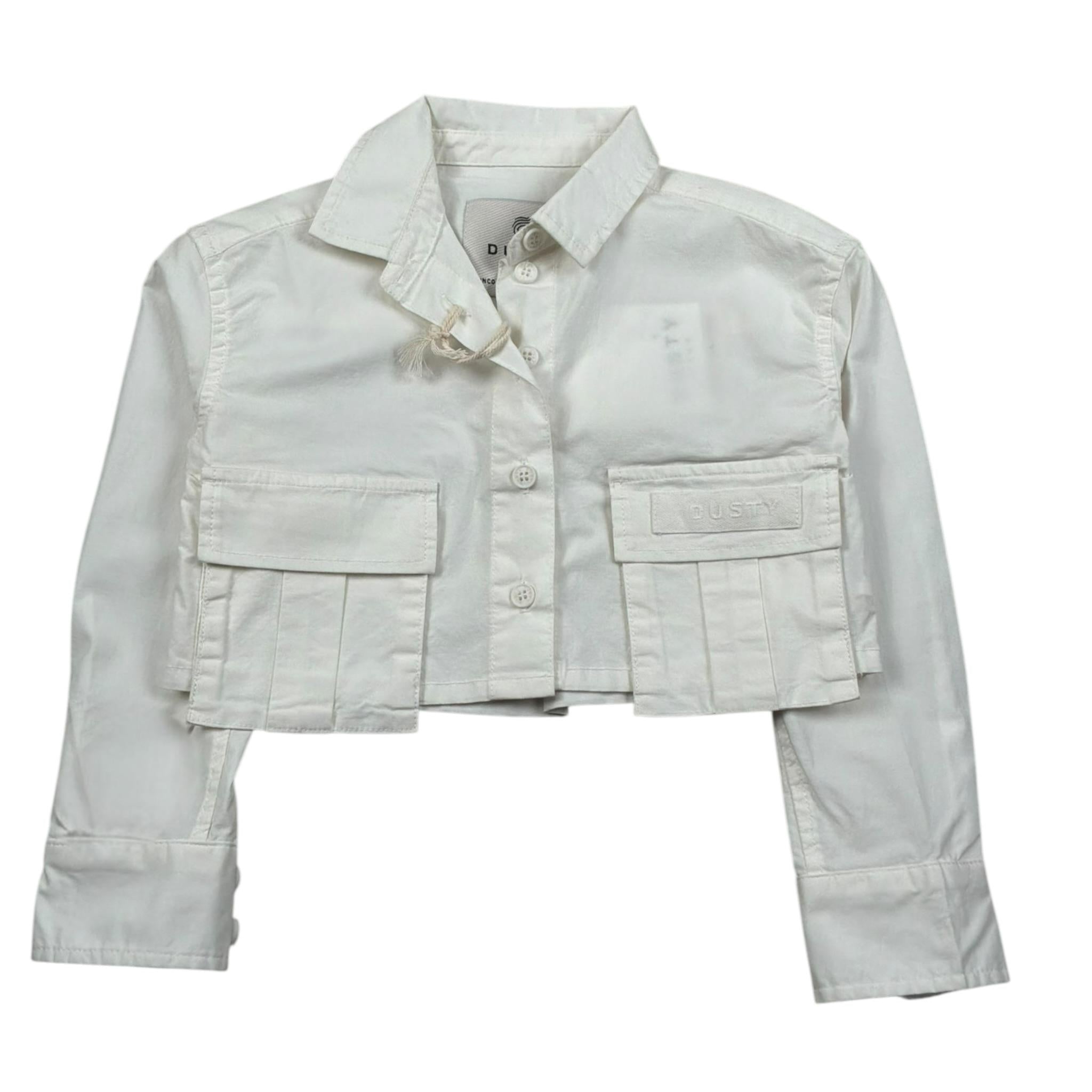 Dusty Color Camicia Manica Lunga Tinta Unita per Bambina DJWS5014CA PANNA DUSTY COLOR 