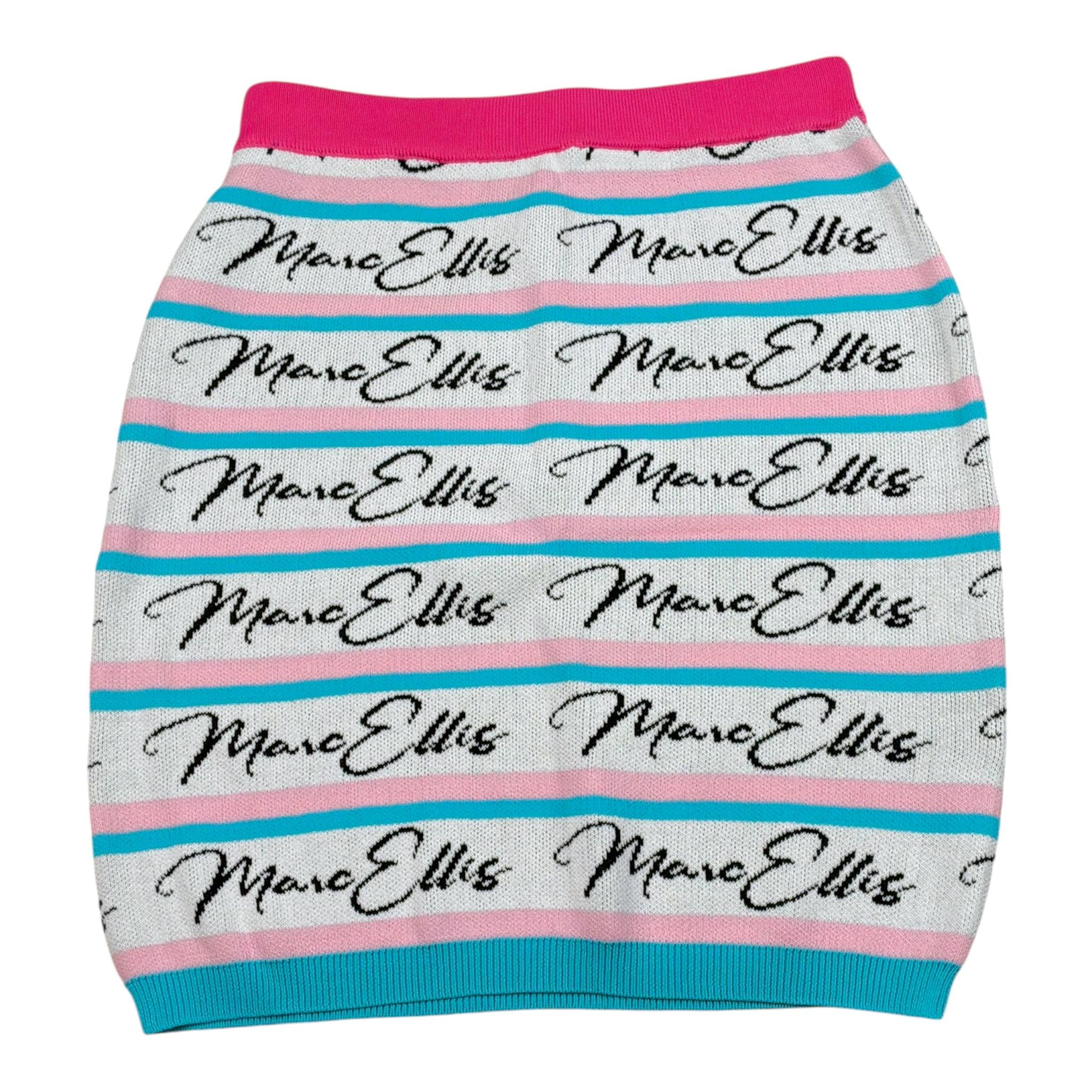 Marc Ellis Gonna Tinta Unita con Stampa per Bambina JMJSK01202 BIANCO MARC ELLIS 