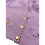 Twinset Cardigan Tinta Unita con Bottoni In Contrasto per Bambina 251GJ3QW4 LILLA TWINSET 