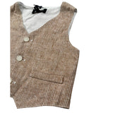 Please Gilet Tinta Unita  per Bambino JH02301B73J MARRONE PLEASE 