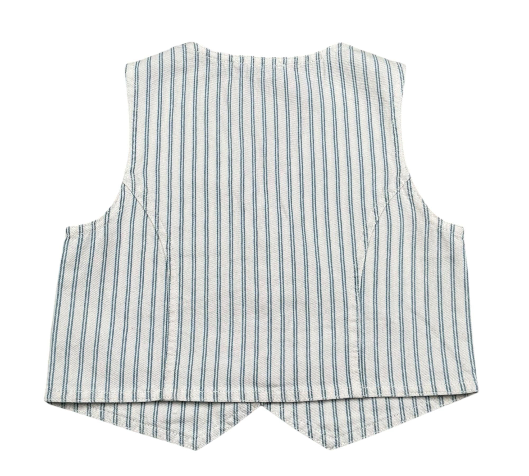 Moschino Gilet Tinta Unita Fantasia A Righe per Bambino HDN001 BIANCO MOSCHINO 