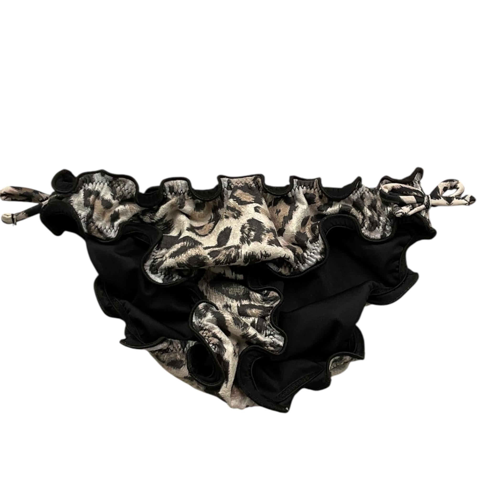 F**K Costume Mutandina Tinta Unita Fantasia Leopardata per Neonata F18K2A087XX BEIGE F**K 