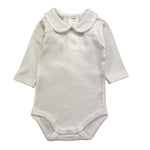 BABIDU body tinta unita con colletto Bianco per Neonata DNFOEROS BIANCO BABIDU 
