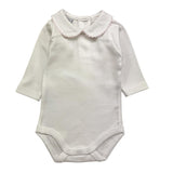 BABIDU body tinta unita con colletto Bianco per Neonata DNFOEROS BIANCO BABIDU 