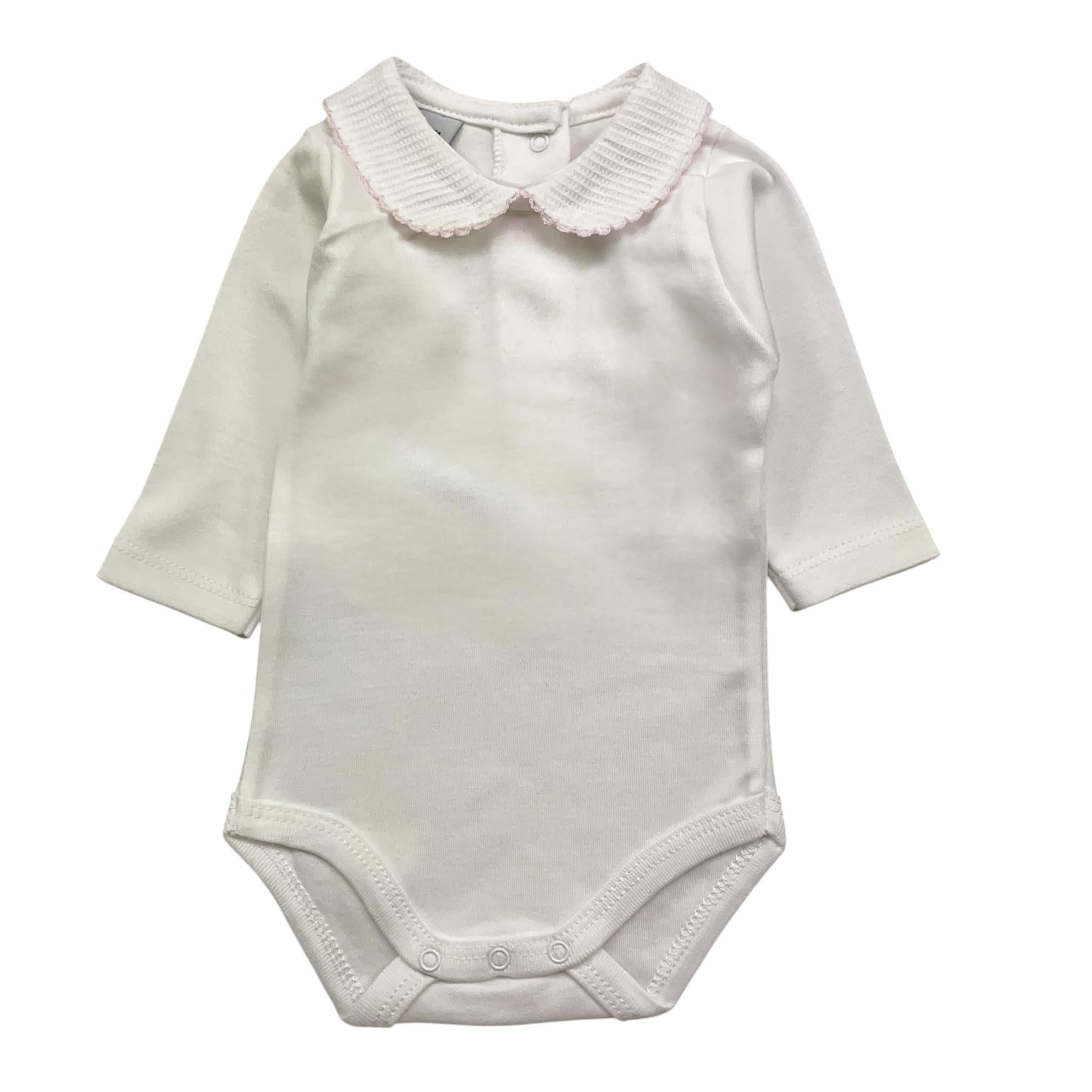 BABIDU body tinta unita con colletto Bianco per Neonata DNFOEROS BIANCO BABIDU 