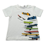 J.O. Milano T-Shirt Girocollo Tinta Unita con Stampe per Neonato 576N3 BIANCO J.O. MILANO 