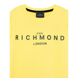 John Richmond T-Shirt Girocollo Tinta Unita con Stampa per Bambino RBP25003TSX GIALLO JOHN RICHMOND 