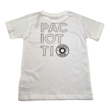 Cesare Paciotti T-Shirt Girocollo Tinta Unita Con Stampa Bianco Per Bambino