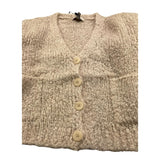 DIXIE cardigan tinta unita con tssche Panna per Bambina NB90230G56 PANNA DIXIE 