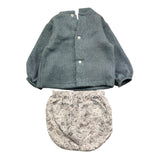 CALAMARO completo 2pz bicolore maglia-coulotte Azzurro per Neonato 11021 AZZURRO CALAMARO 