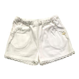 Tartine Et Chocolat Short Tinta Unita Con Elastico In Vita Bianco Per Neonata