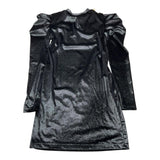 MARC ELLIS abito manica lunga tinta unita in velluto Nero per Bambina JMJDR00108X NERO MARC ELLIS 