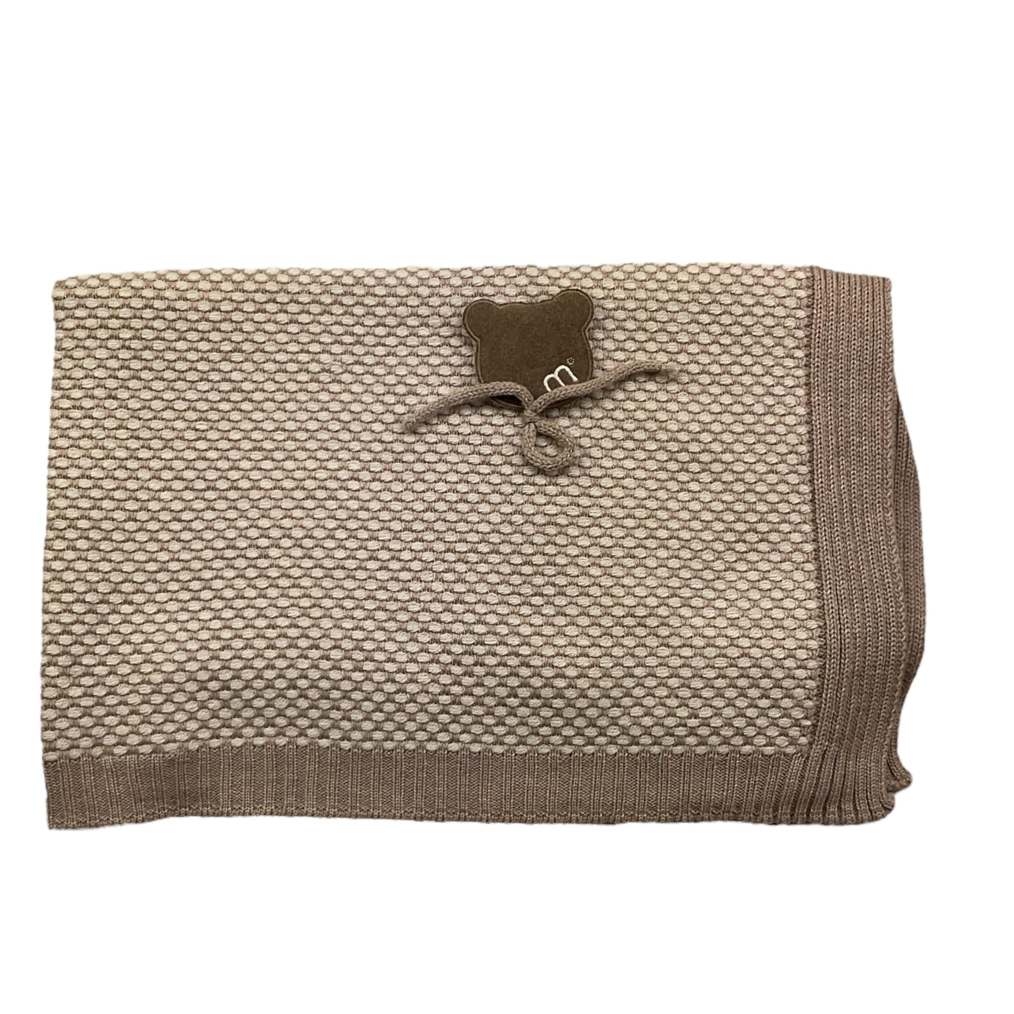 MARLU' coperta tinta unita con fantasia Beige per Neonato IF5080 BEIGE MARLU' 