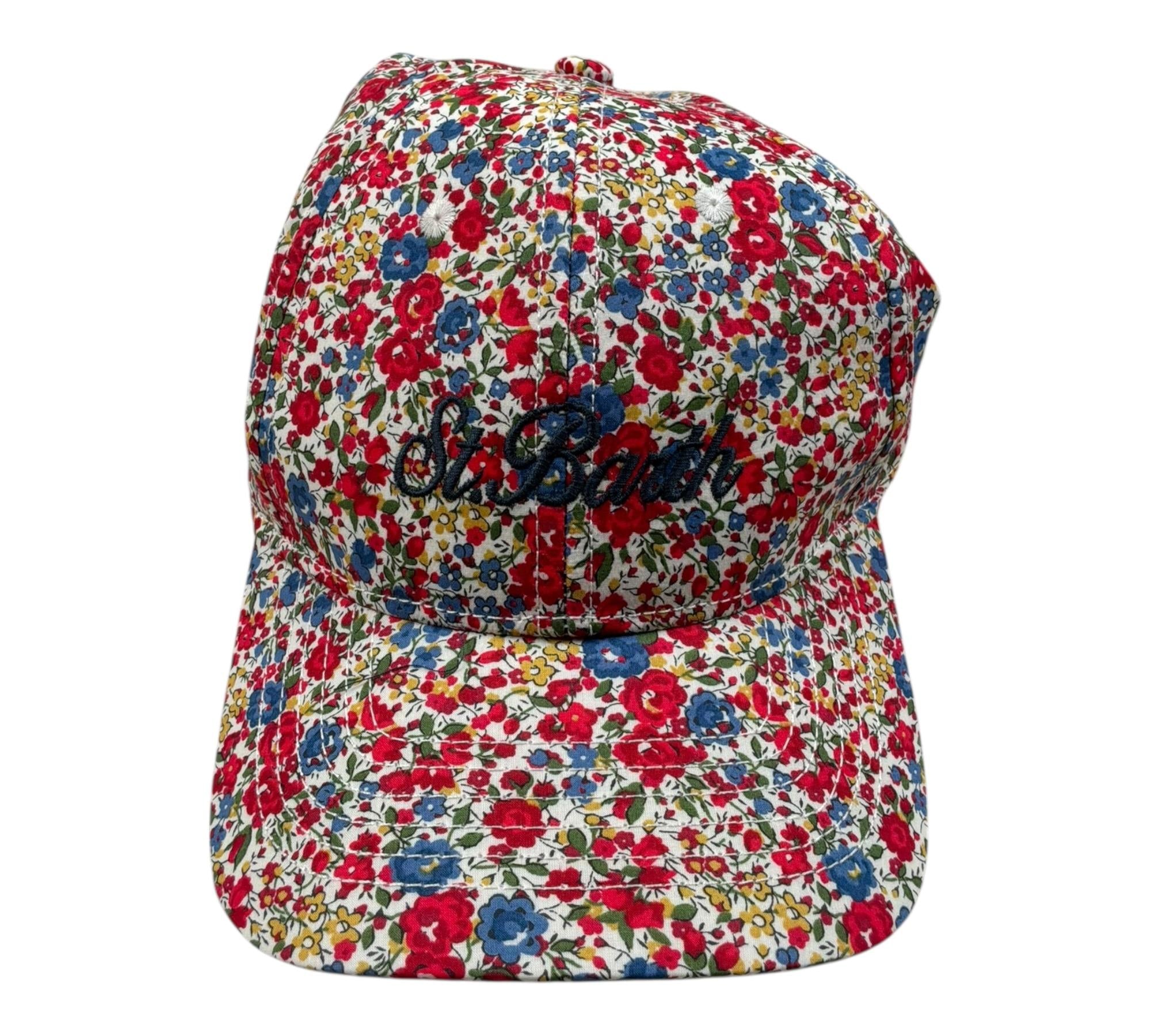 Liberty Cappello Stampa Fantasia Floreale per Bambina CAPL PANNA LIBERTY 