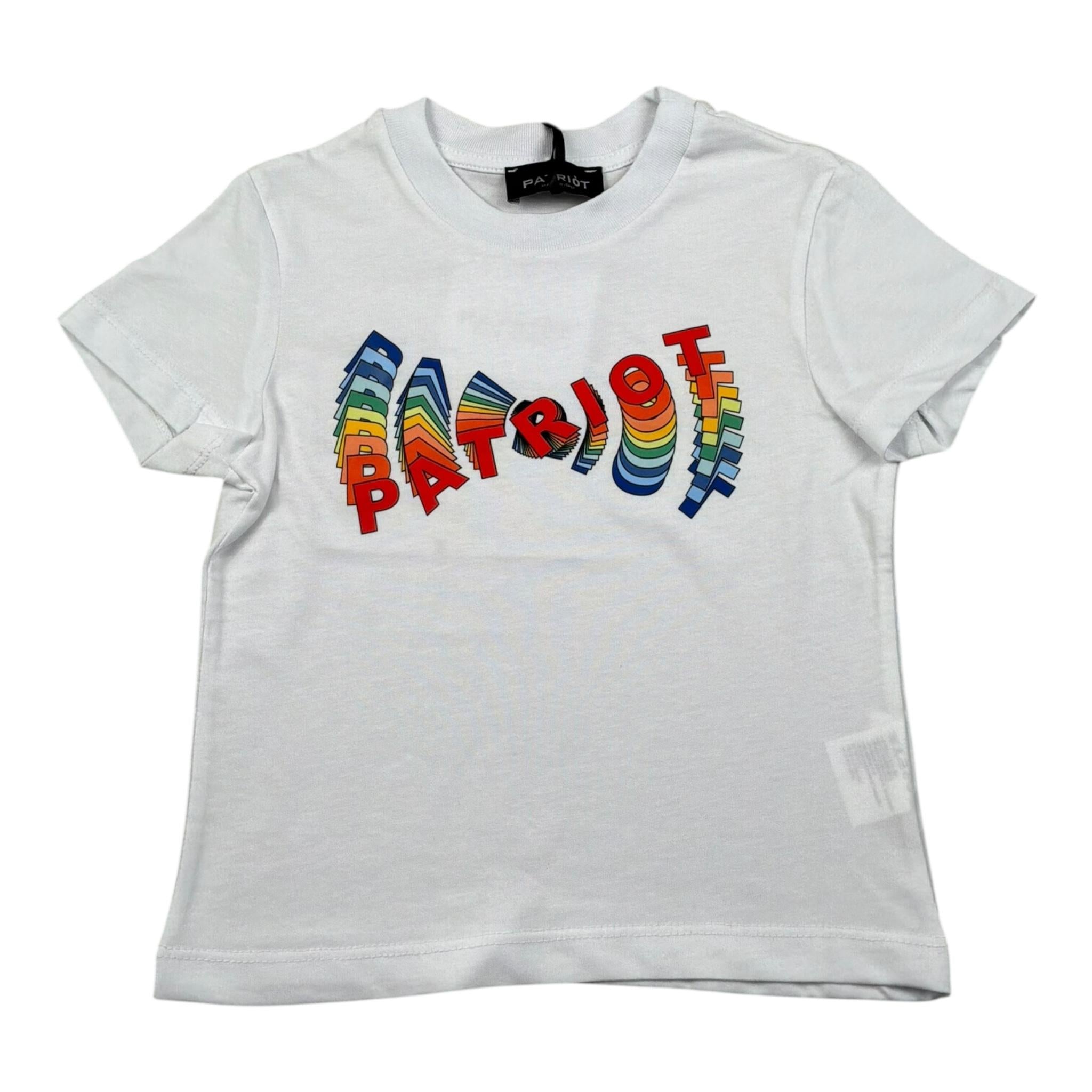 Patriot T-Shirt Girocollo Tinta Unita con Taschino per Neonato 00212 BIANCO PATRIOT 