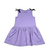 John Richmond Abito Tinta Unita Giromanica con Stampa per Bambina RGP26033VE LILLA JOHN RICHMOND 