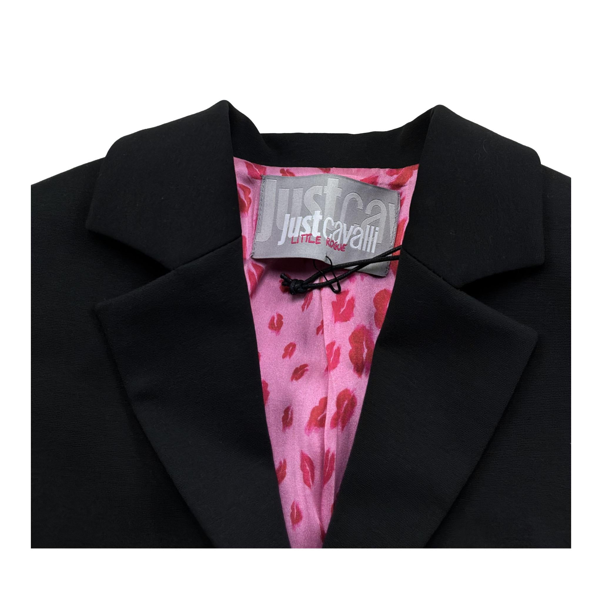 Just Cavalli Giacca Modello Crop Tinta Unita per Bambina JGP26059GC NERO JUST CAVALLI 