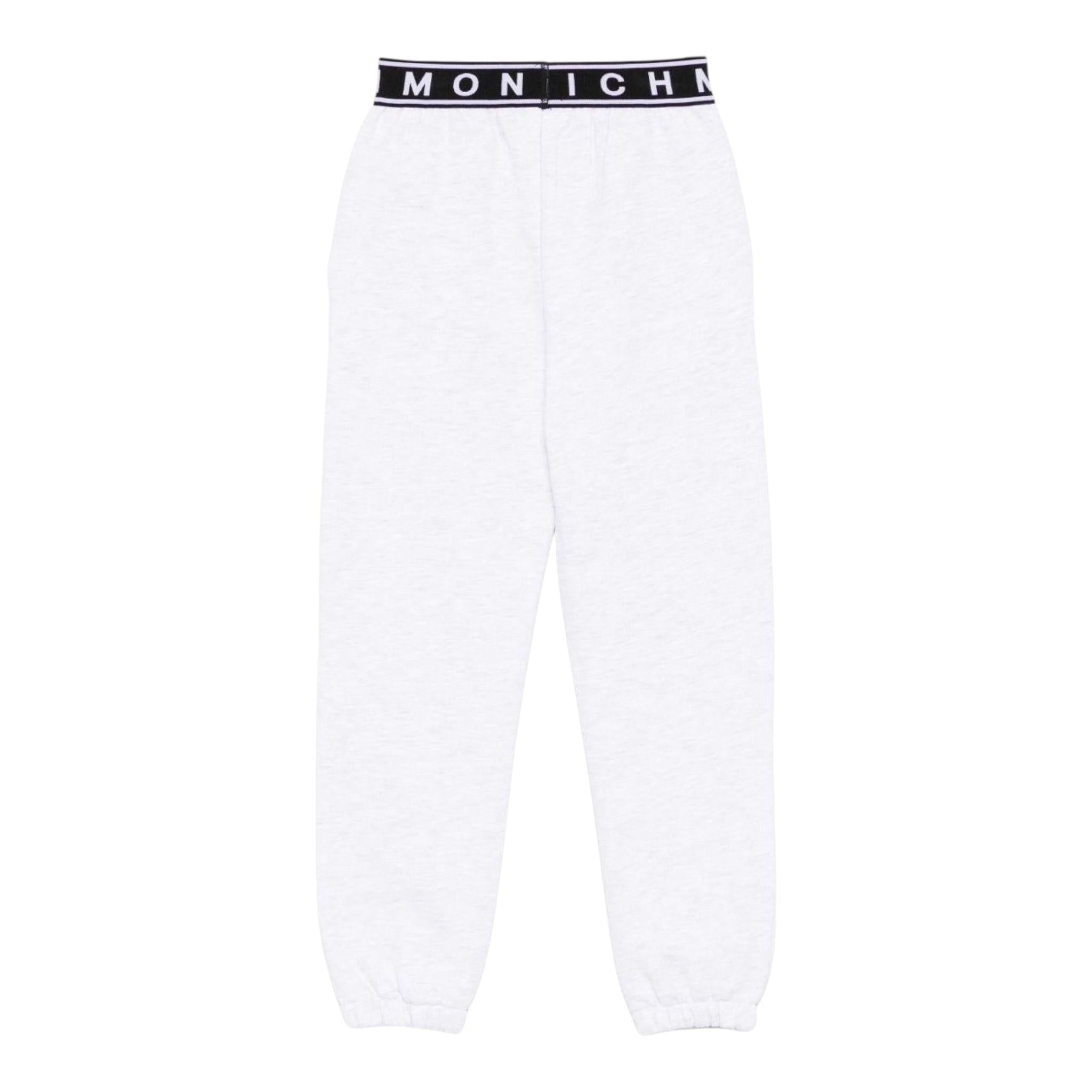 John Richmond Pantalone In Tuta Tinta Unita con Elastico Logato per Bambina RGP25110PA GRIGIO JOHN RICHMOND 