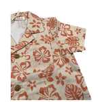 Zhoe & Tobiah Camicia Mezza Manica Tinta Unita Stampa Fantasia per Neonato WI1BN BEIGE ZHOE & TOBIAH 