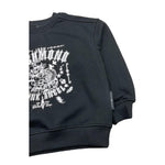 JOHN RICHMOND felpa chiusa girocollo tinta unita con stampa in contrasto Nero per Bambino RGA25035FE NERO JOHN RICHMOND 