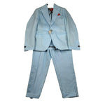 Neill Katter Completo 2 Pezzi Giacca-Pantalone Tinta Unita per Bambino 72219 AZZURRO NEILL KATTER 