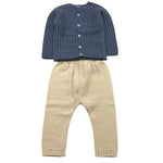 MAC ILUSIO'N completo 2 pezzi maglia-pantalone bicolore Blu per Neonato 9400R BLU MAC ILUSIO'N 