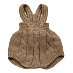 WEDOBLE pagliaccetto tinta unita con bretelle Fango per Neonato I2404305B09 FANGO WEDOBLE 